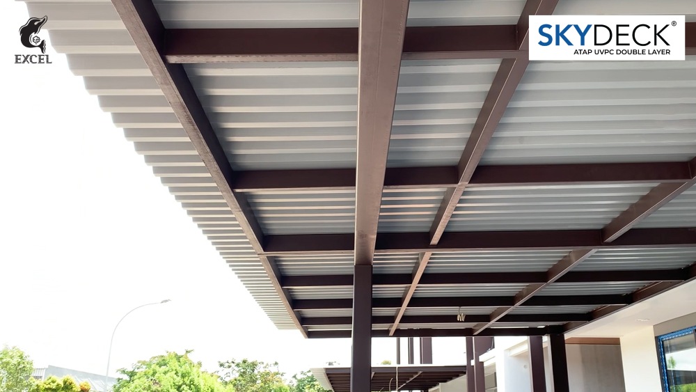 atap uPVC double layer SKYDECK